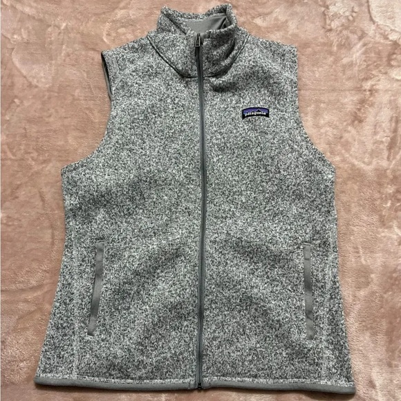 Patagonia Jackets & Blazers - Patagonia Women's Better Sweater Fleece Vest Birch White Gray Slim Fit Zip M
